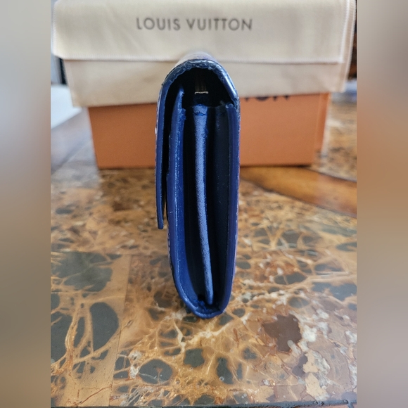 Louis Vuitton Blue Vernis Ikat Wallet - Picture 5 of 8